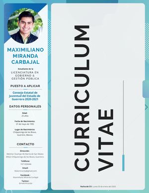 Cv Extendido Maximiliano Miranda Carbajal