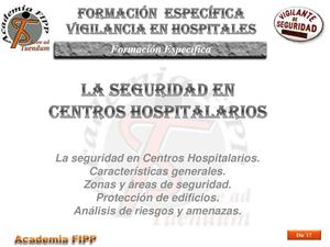 HOS10 - La Seguridad En Hospitales