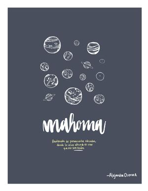 Mahoma (Poster) - Universum Habitado  Alejandra Osorio
