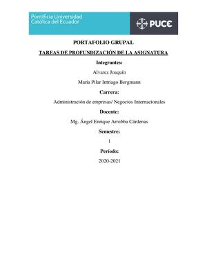 Tareas de Profundización de Matemáticas Aplicadas A La Administración