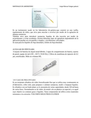 IMPLEMENTOS DE UN LABORATORIO