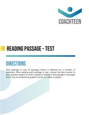 Academic Aptitude 2 - READING - Passage