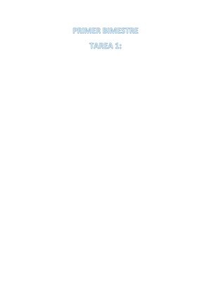 Primer Bimestre Matemática