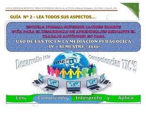 Guia De Aprendizaje Autonomo Pro Iv Semestre (30 08 20)