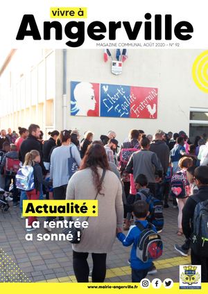 "VIVRE A ANGERVILLE" magazine municipal n°92