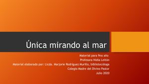 ÚNica Mirando Al Mar
