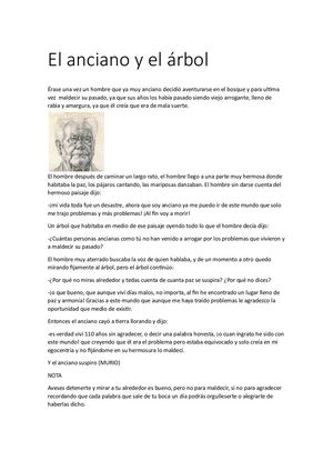 El Anciano Y El árbol