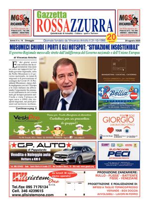 Gazzetta Rossazzurra Anno V N 15 Del 29 8 2020
