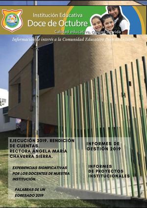 Periodico I E Doce De Octubre Rendición De Cuentas 2019 (1)
