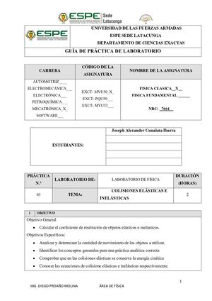 Practica De Laboratorio Colisiones