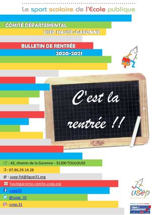Usep31 - Bulletin de rentrée - 2020 2021
