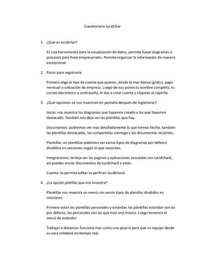 Cuestionario Lucidchar