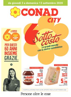 Volantino Conad City Toscana Nord Ovest 3 Settembre 16 Settembre 2020