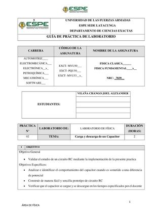 J Vilaña Guia De Laboratorio Carga Y Descarga Capacitor 7839