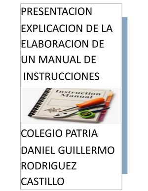Presentacion Manual De Instrucciones