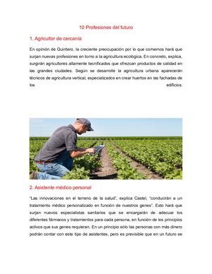 Tarea del 24 a 28,10 Profesiones Del Futuro.