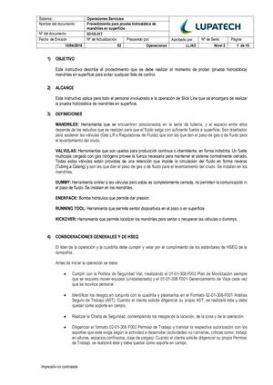 03 10 317 Procedimiento Prueba Hidrostatica De Mandriles En Superficie V2