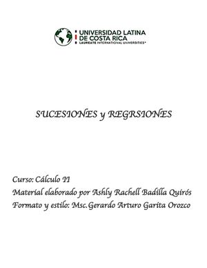 Sucesiones Y Regresiones