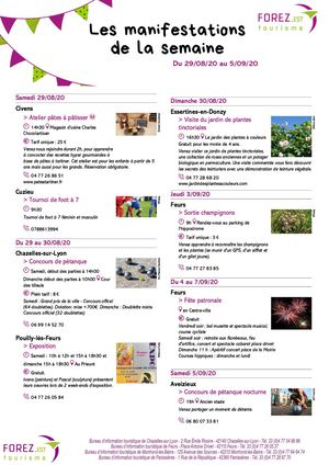 Calameo Semainier De L Ete Forez Est Du 29 Aout Au 5 Septembre