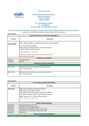 Fuji Xerox Colour Printer By Bizgram Whatsapp 87776955