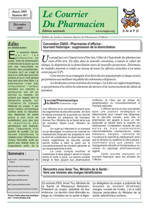 Le Courrier du pharmacien n°007