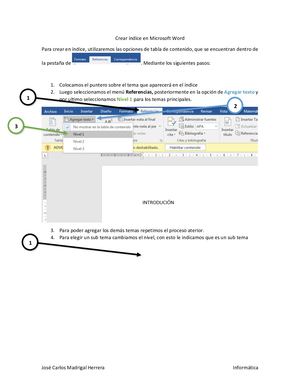 Crear íNdice En Microsoft Word