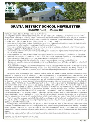 No 24 Odsnewsletter 27 August 2020