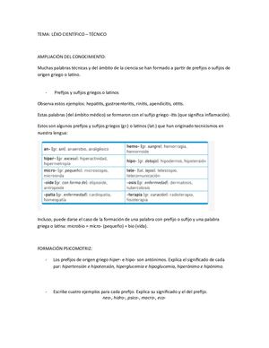 Léxico Científico Técnico