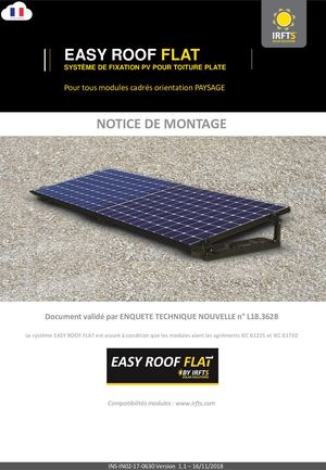 Notice de pose Easy Roof flat