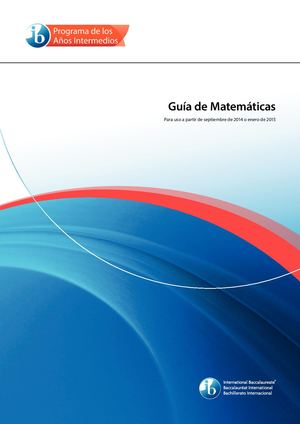 Guía De Matemáticas PAI