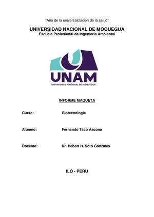 Informe MAQUETA