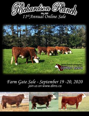 Richardson Ranch 11th Annual Online Sale Catalogue