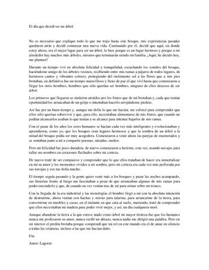 El Día Que Decidí Ser Un ÁRbol
