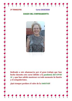 DIARIO DEL CONFINAMIENTO (1ª Parte)