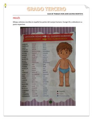 Guia De Trabajo Inglés