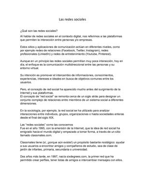 Las Redes Sociales Sistemas
