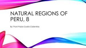 8 Regiones Naturales del Perú