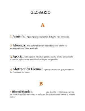 Glosario Logica