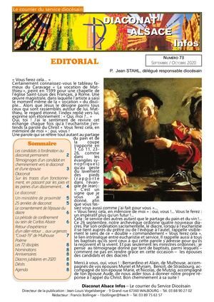 Diaconat Alsace Infos N°73