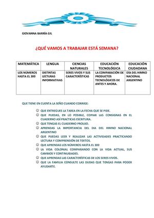 8va Clase Giovanna Barria Gil