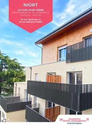 Plaquette Le Clos Jules Verne _ Niort (79)