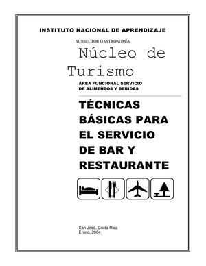 Organización de las áreas operativas y equipos del bar