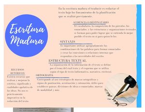 Escritura Madura Y Signos Auxiliares