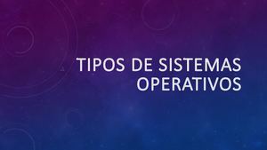Tipos Sistemas