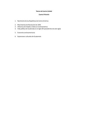 Temas De Cuarta Unidad