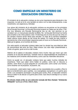 MINISTERIO IGLESIA