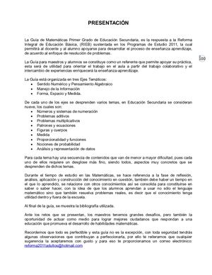 Guía Matemáticas 1er Grado