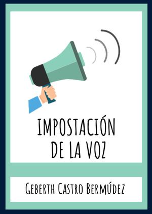 Informe Impostación de la voz