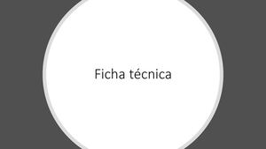 Fichas Técnicas