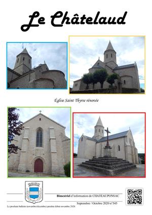 Bulletin Municipal N°545 Septembre Octobre 2020